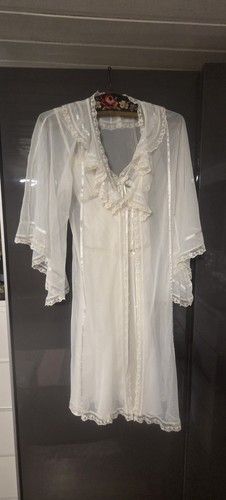 Vintage peignoir set satin - /,
