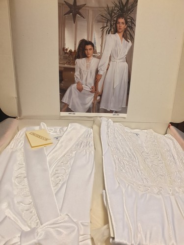 Vintage braut bademantel set - bademantel,