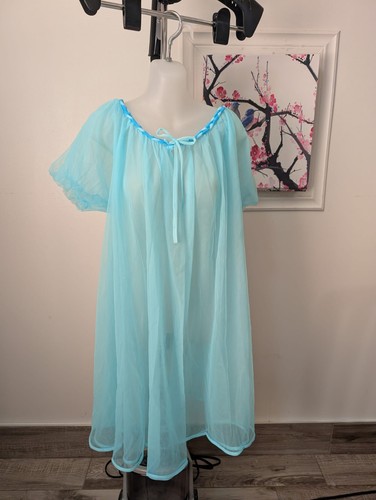 Vintage dore blue sheer - blue,